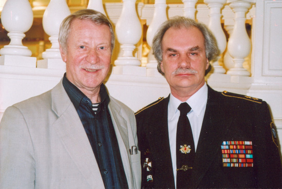 Актер Иван Краско и поэт Евгений Раевский