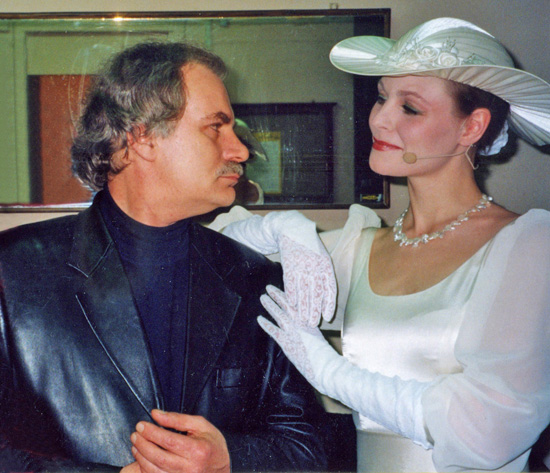 Поэт Евгений Раевский и актриса и певица Марина Яковлева
