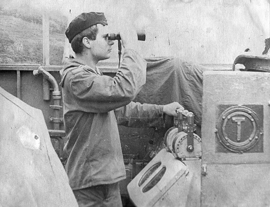 Е.П. Раевский в дозоре на СКР-54
